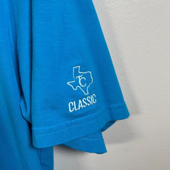 Criquet Polo Shirt Mens Size Medium Blue Golf Classic Work Business Casual - Picture 4 of 8